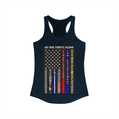 No One Fights Alone Women's Racerback Tank