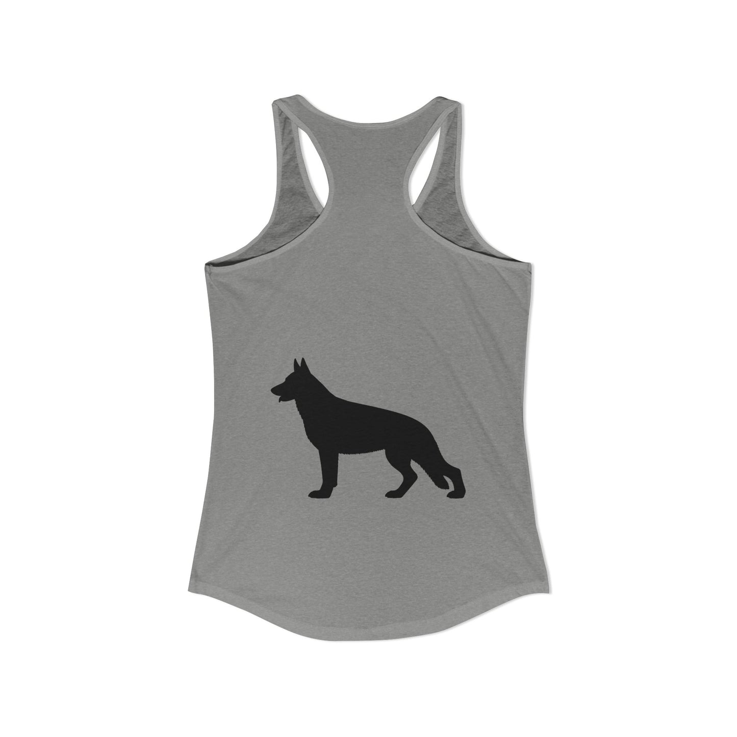 German Shepherd Silhouette Women's Racerback Tank