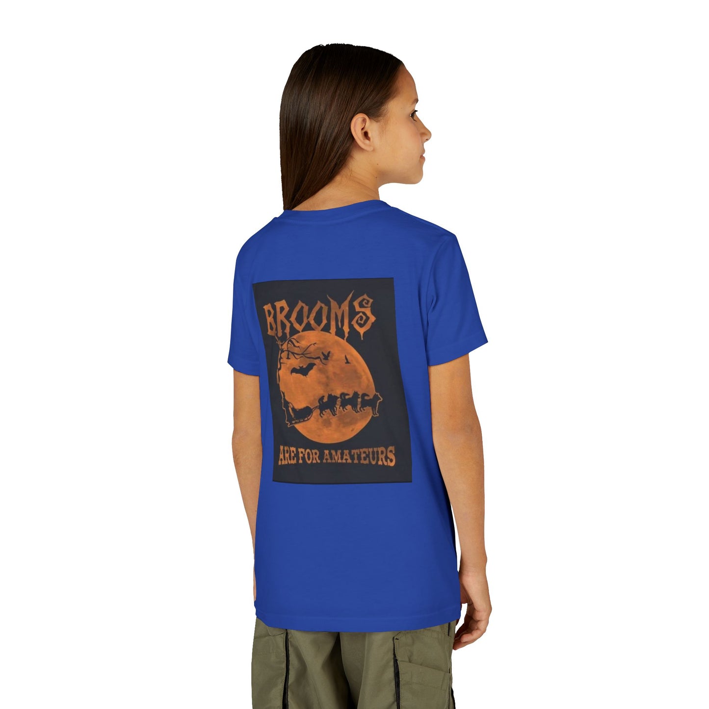 Brooms Are For Amateurs Youth Unisex Short Sleeve Crewneck Tee