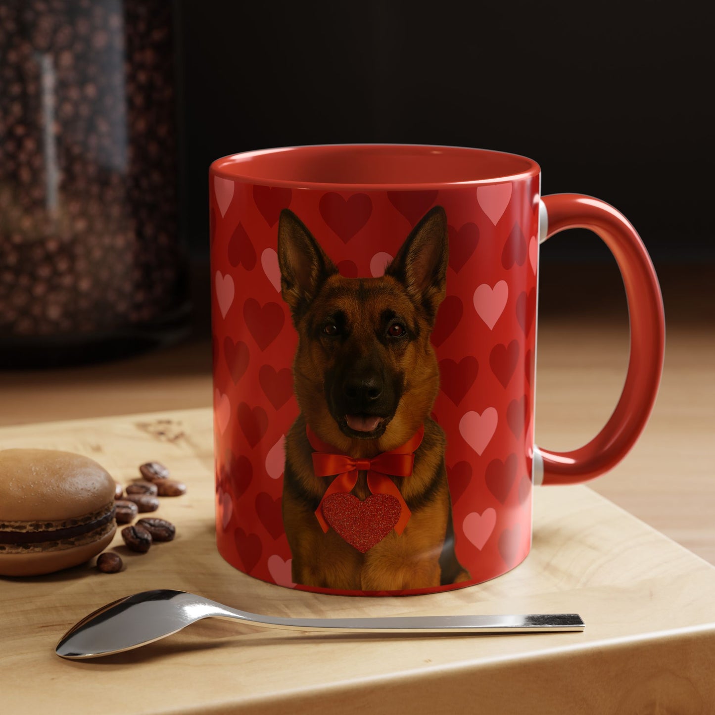Cupid's Companion German Shepherd 2-Tone Coffee Mug