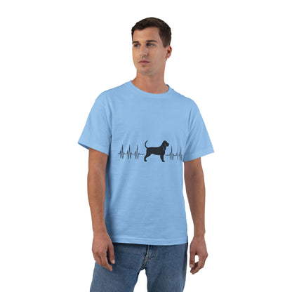 My Heart Beats For Bloodhounds Men's Short-Sleeve Crewneck Tee