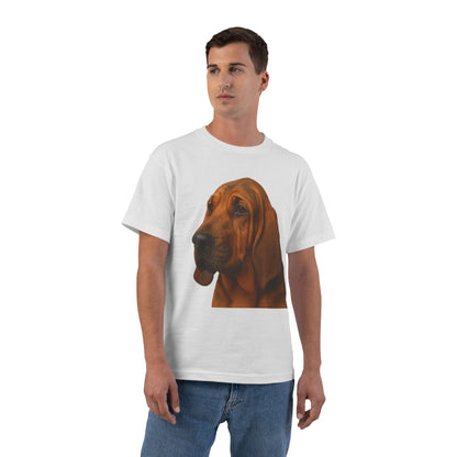 Bloodhound Head Men's Short-Sleeve Crewneck Tee