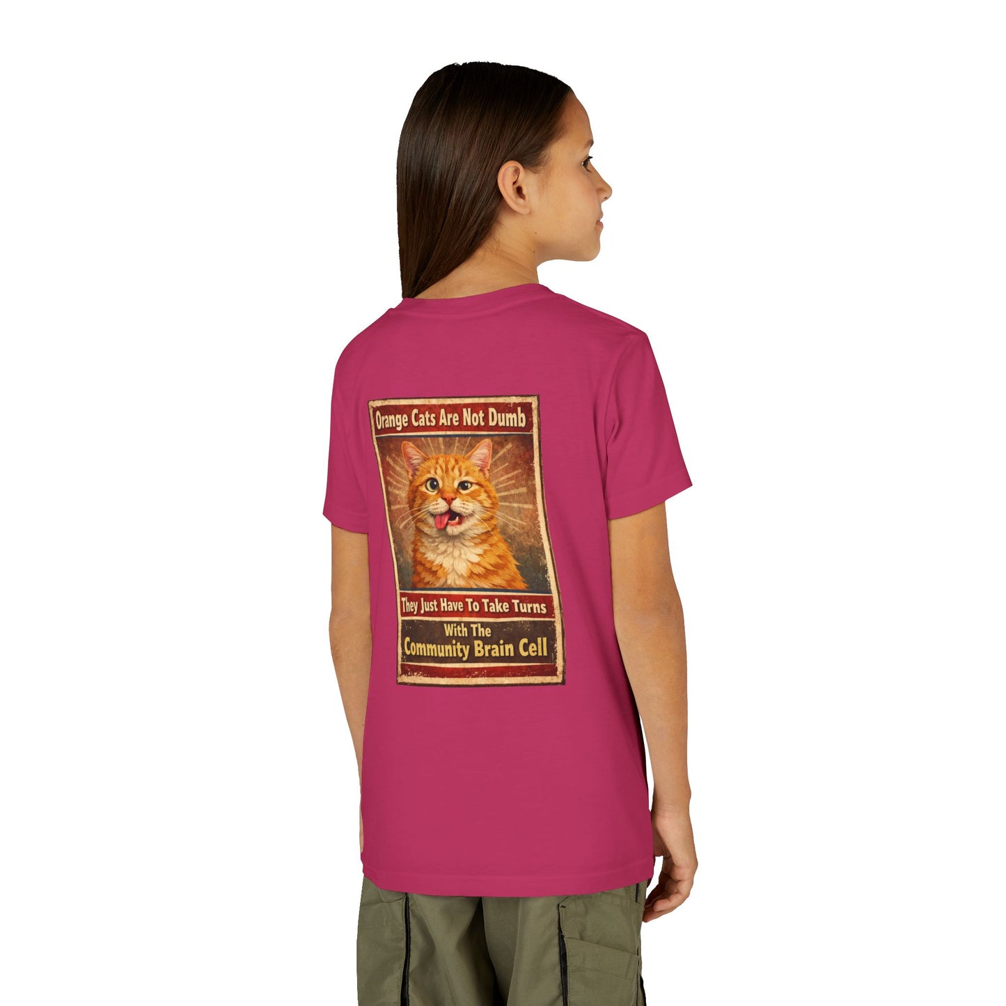 Community Brain Cell Youth Unisex Short Sleeve Crewneck Tee