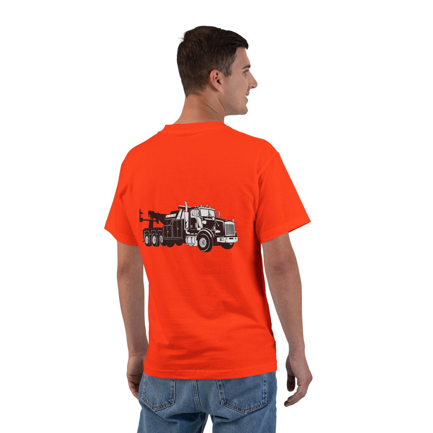 Heavy Tow Truck Men's Short-Sleeve Crewneck Tee
