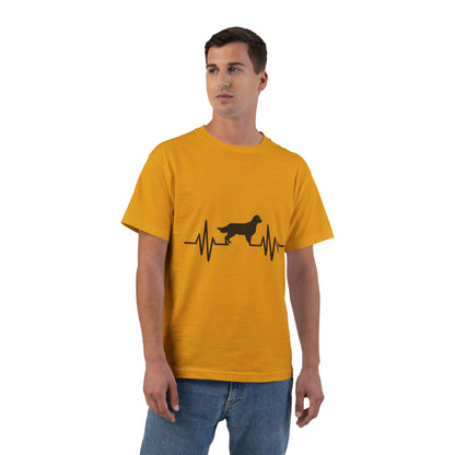 My Heart Beats For Goldens Men's Short-Sleeve Crewneck Tee