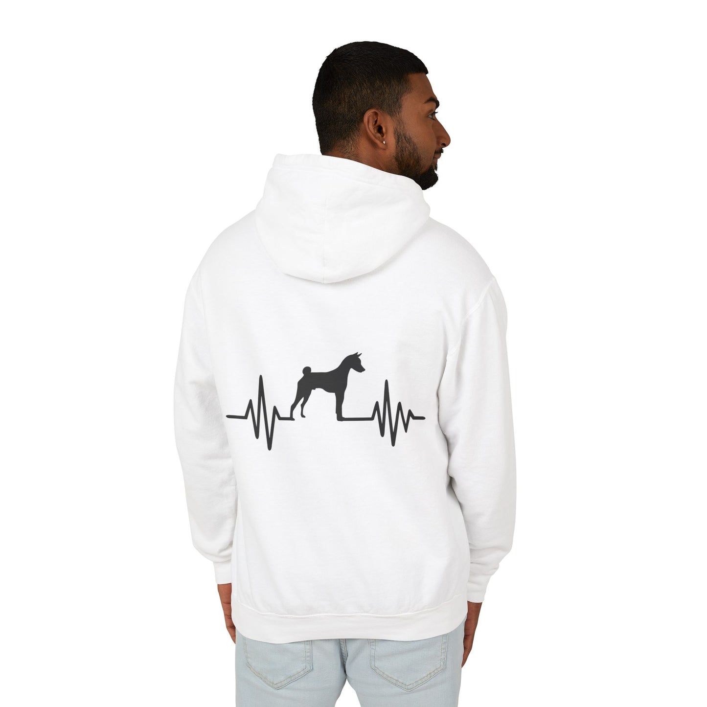My Heart Beats For Basenjis Unisex Lightweight Hoodie
