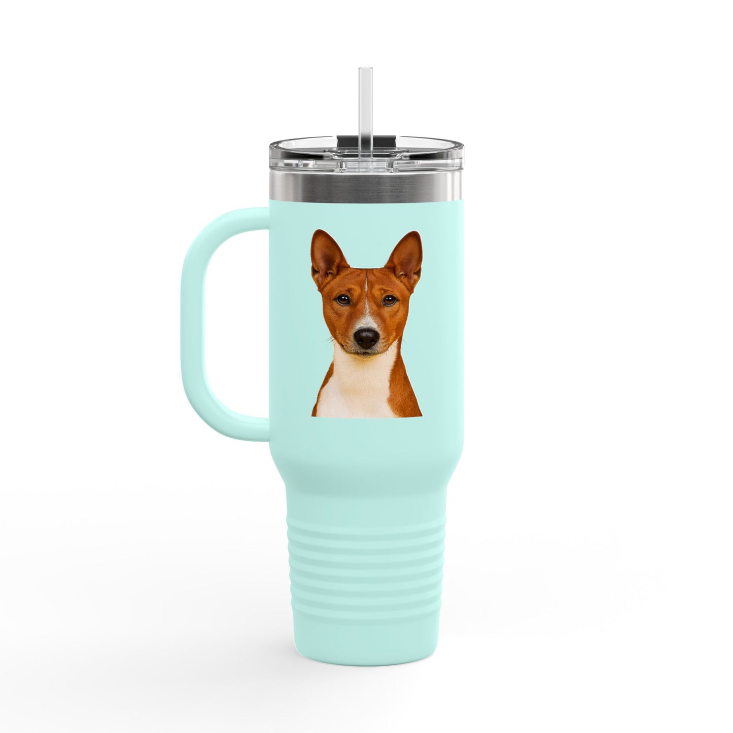 Basenji Head Insulated Travel Mug