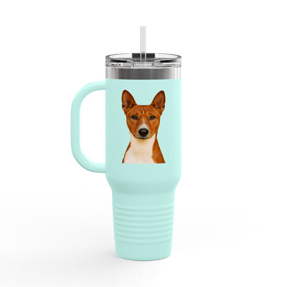 Basenji Head Insulated Travel Mug