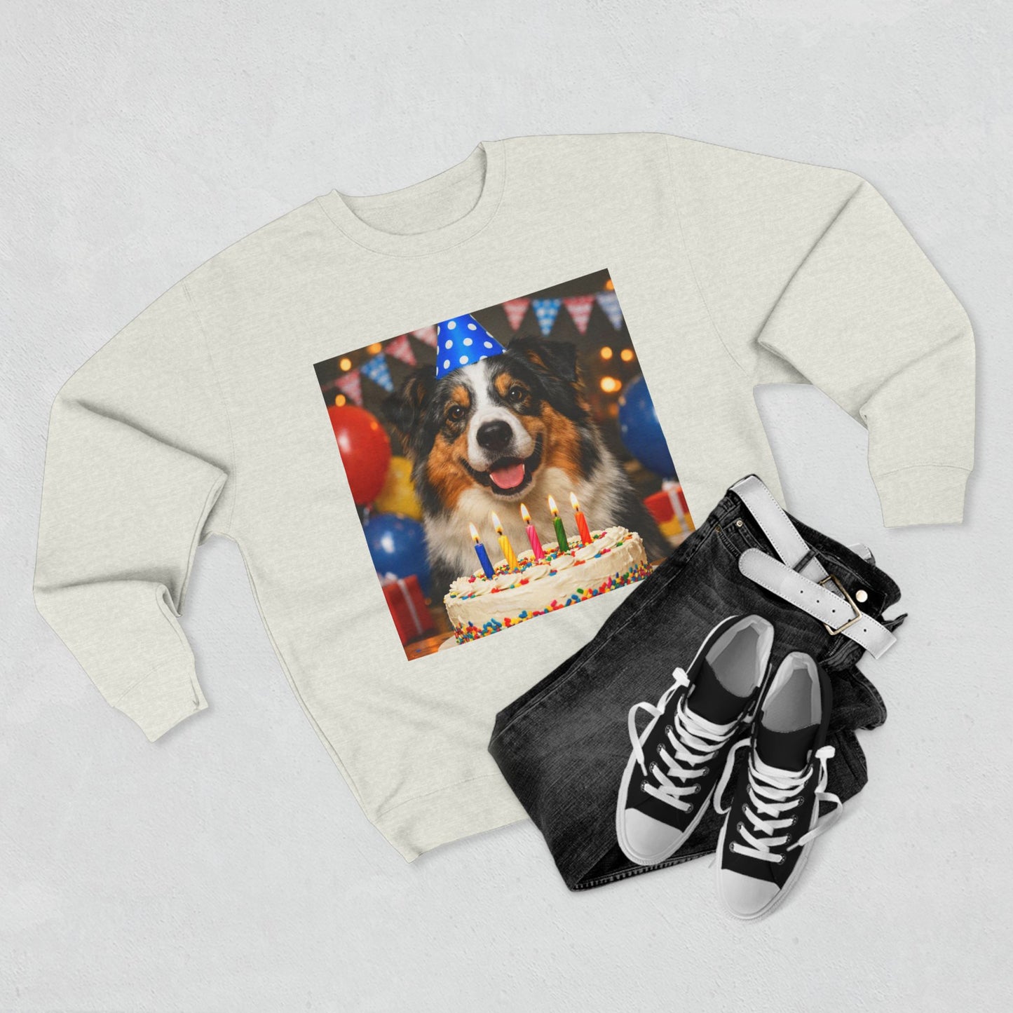 Birthday Buddy Aussie Unisex Crewneck Sweatshirt