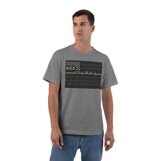 Thin Yellow Line Men's Short-Sleeve Crewneck Tee