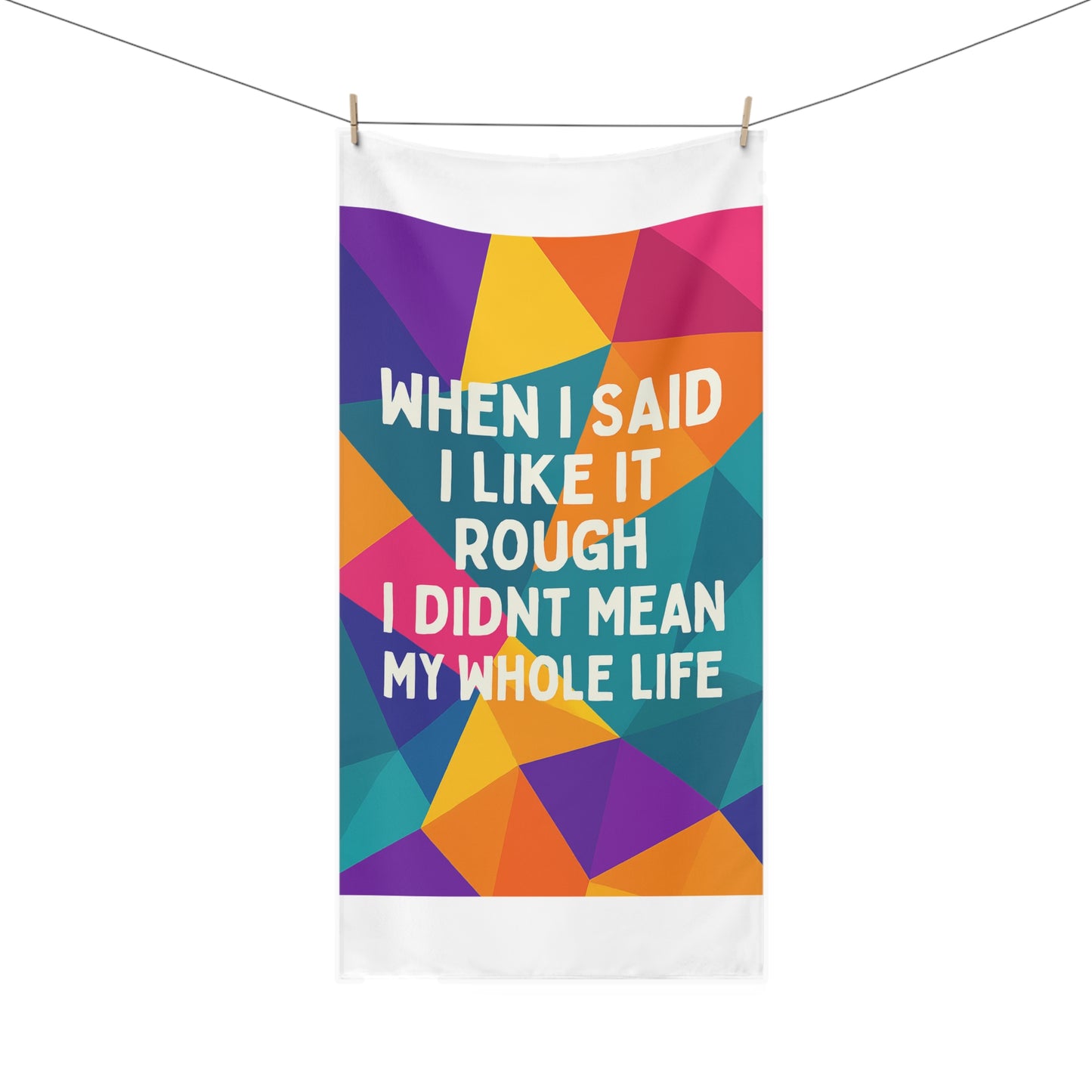 Like It Rough Mink-Cotton  Beach Towel