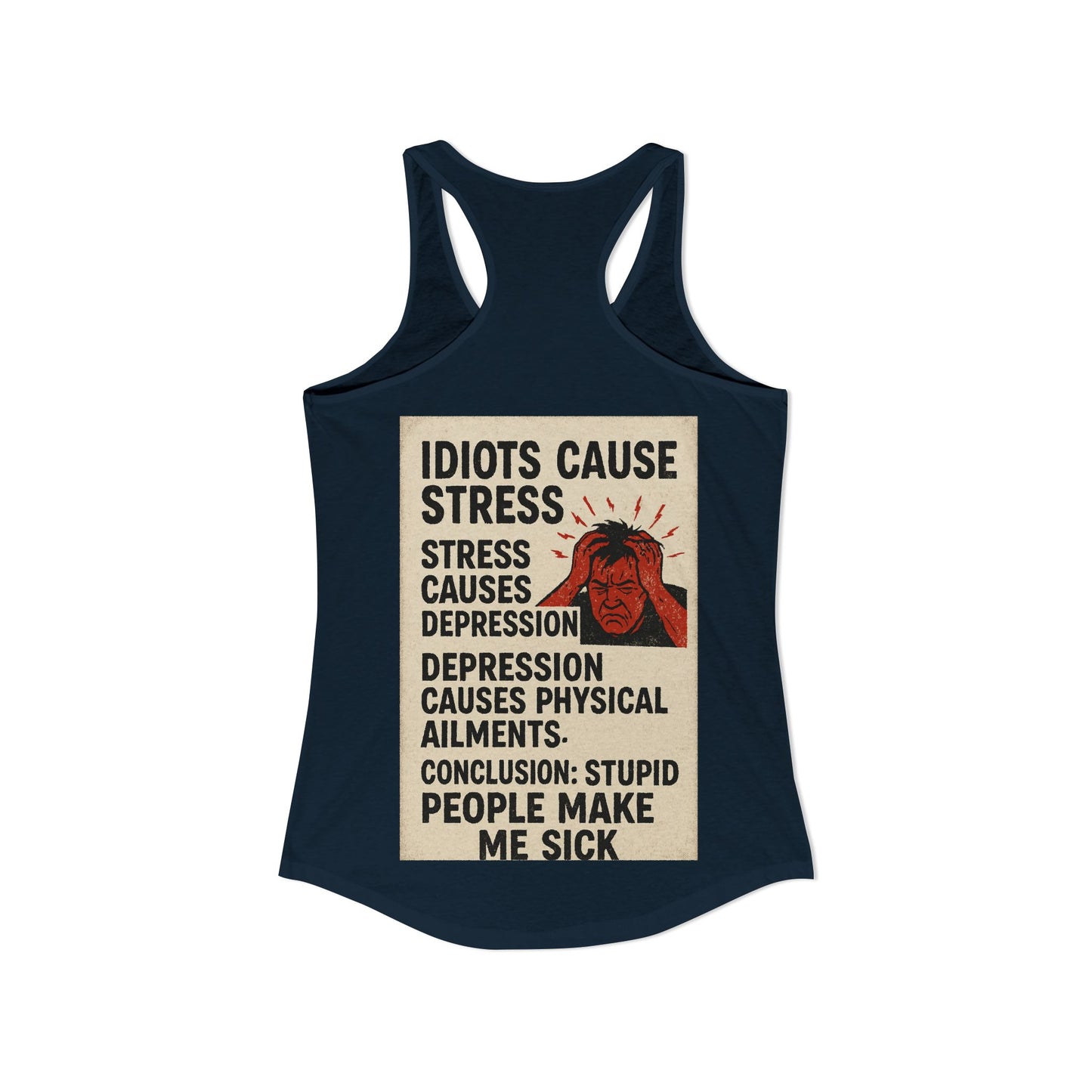 Stupid People Women's Racerback Tank