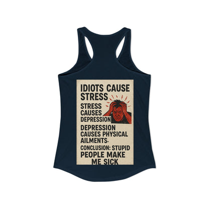 Stupid People Women's Racerback Tank