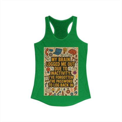 Logged Out Women's Racerback Tank