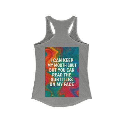 Subtitles Women's Racerback Tank