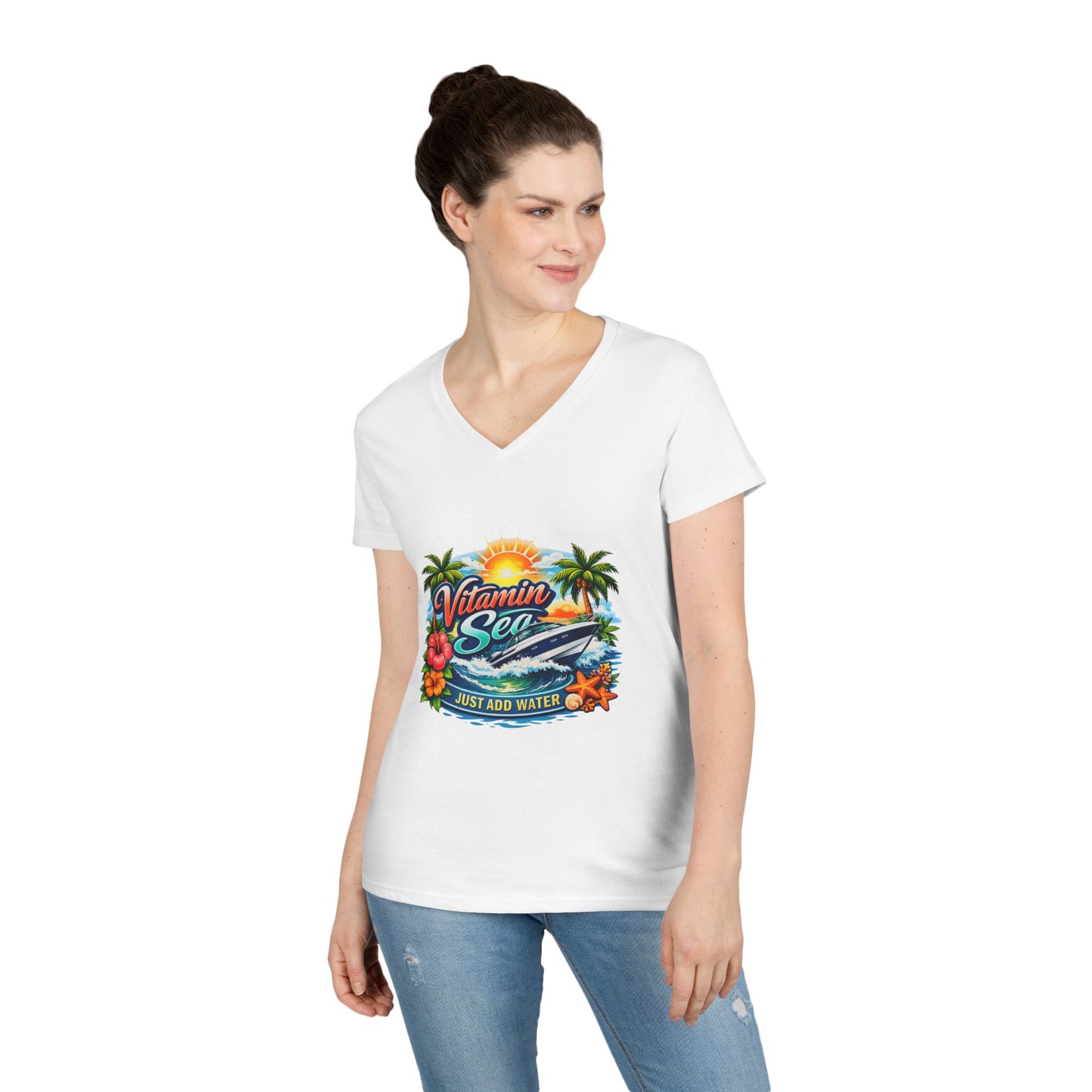 Vitamin Sea Women's V-Neck T-Shirt
