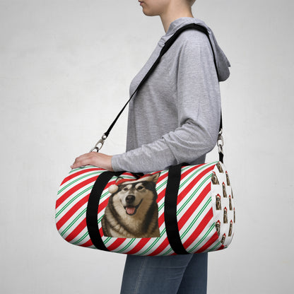 Santa Paws Malamute Duffel Bag