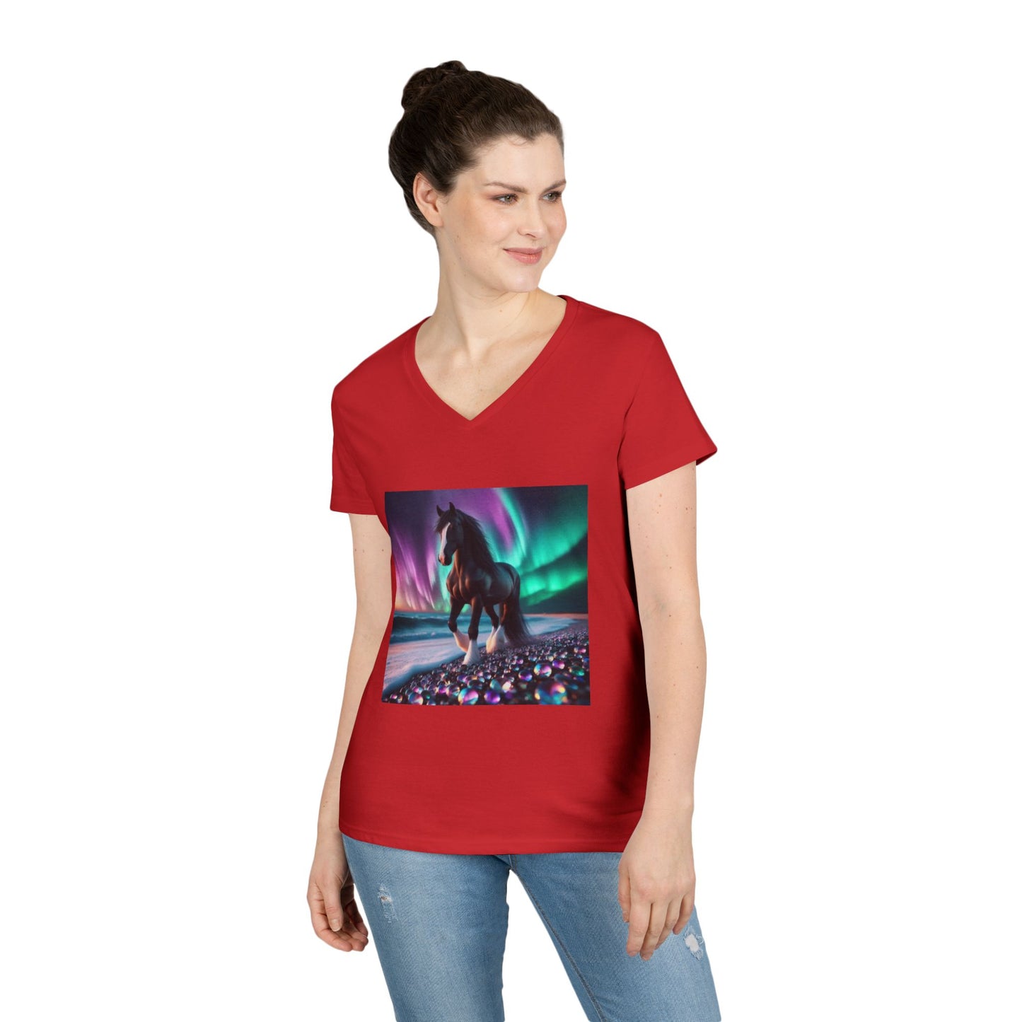 Midnight Magic Women's V-Neck T-Shirt