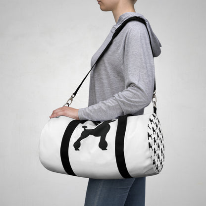 Poodle Silhouette Duffel Bag