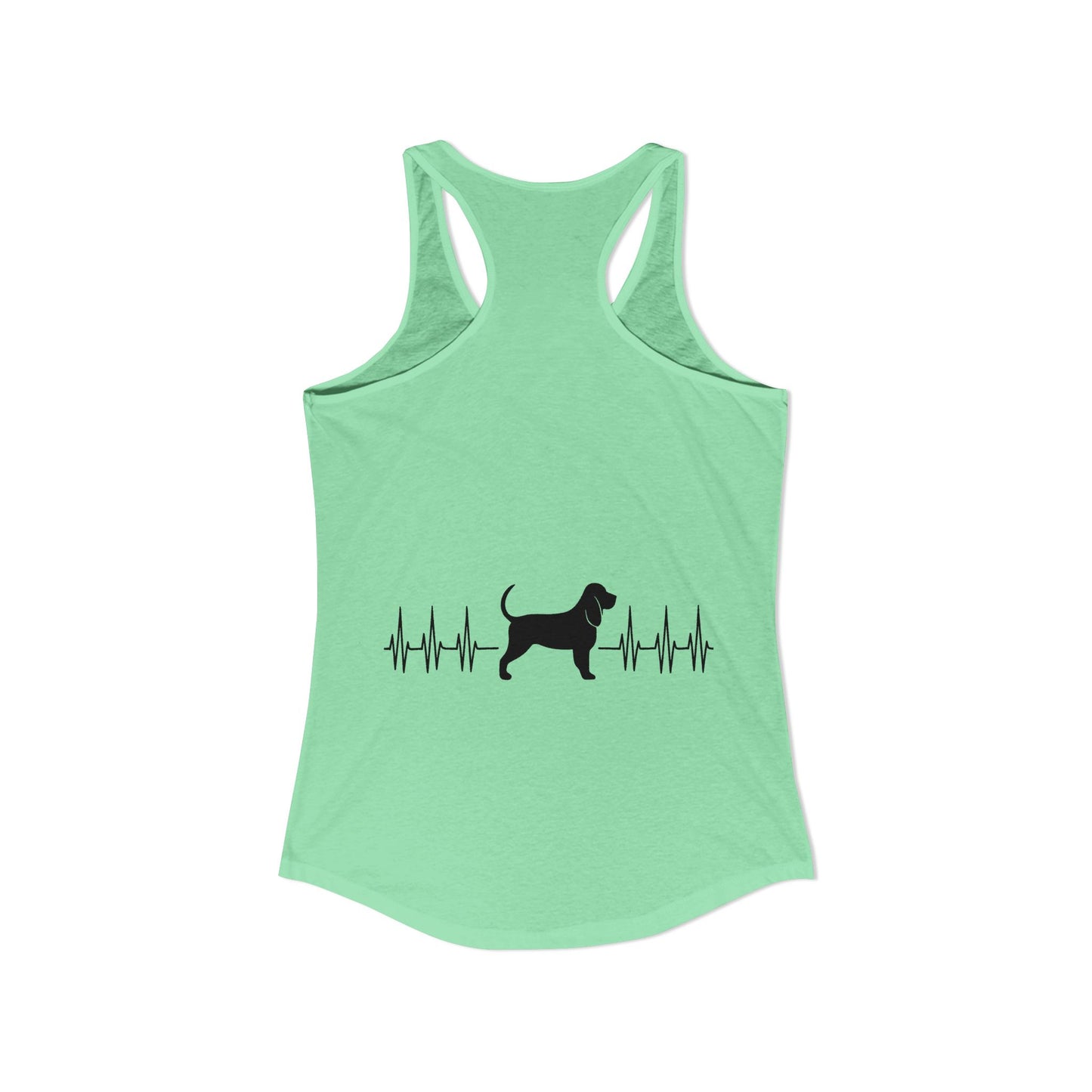 My Heart Beats For Bloodhounds Women's Racerback Tank