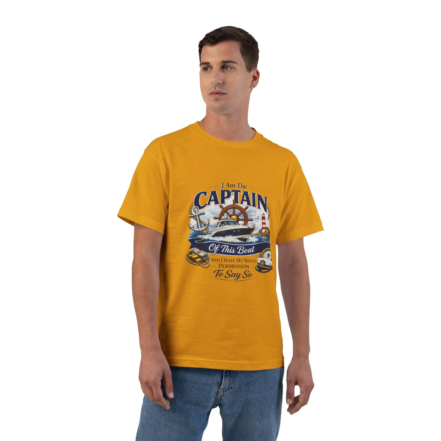 Captain Men's Short-Sleeve Crewneck Tee