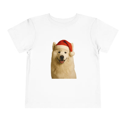 Santa Paws Samoyed Toddler Unisex Short Sleeve Crewneck Tee