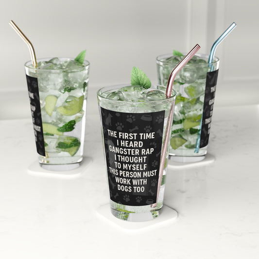 Gangster Rap Drinking Glass