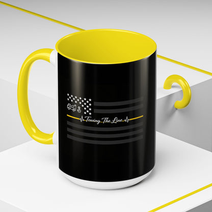 Thin Yellow Line 2-Tone Coffee Mug