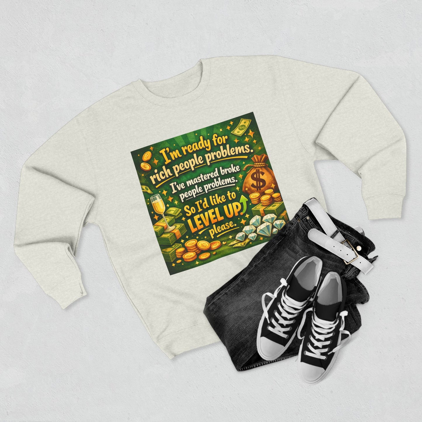 Level Up Unisex Crewneck Sweatshirt