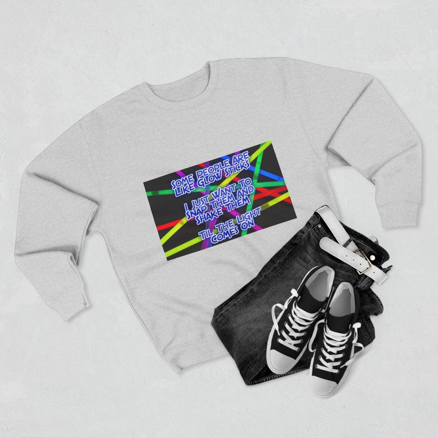 Glow Sticks Unisex Crewneck Sweatshirt