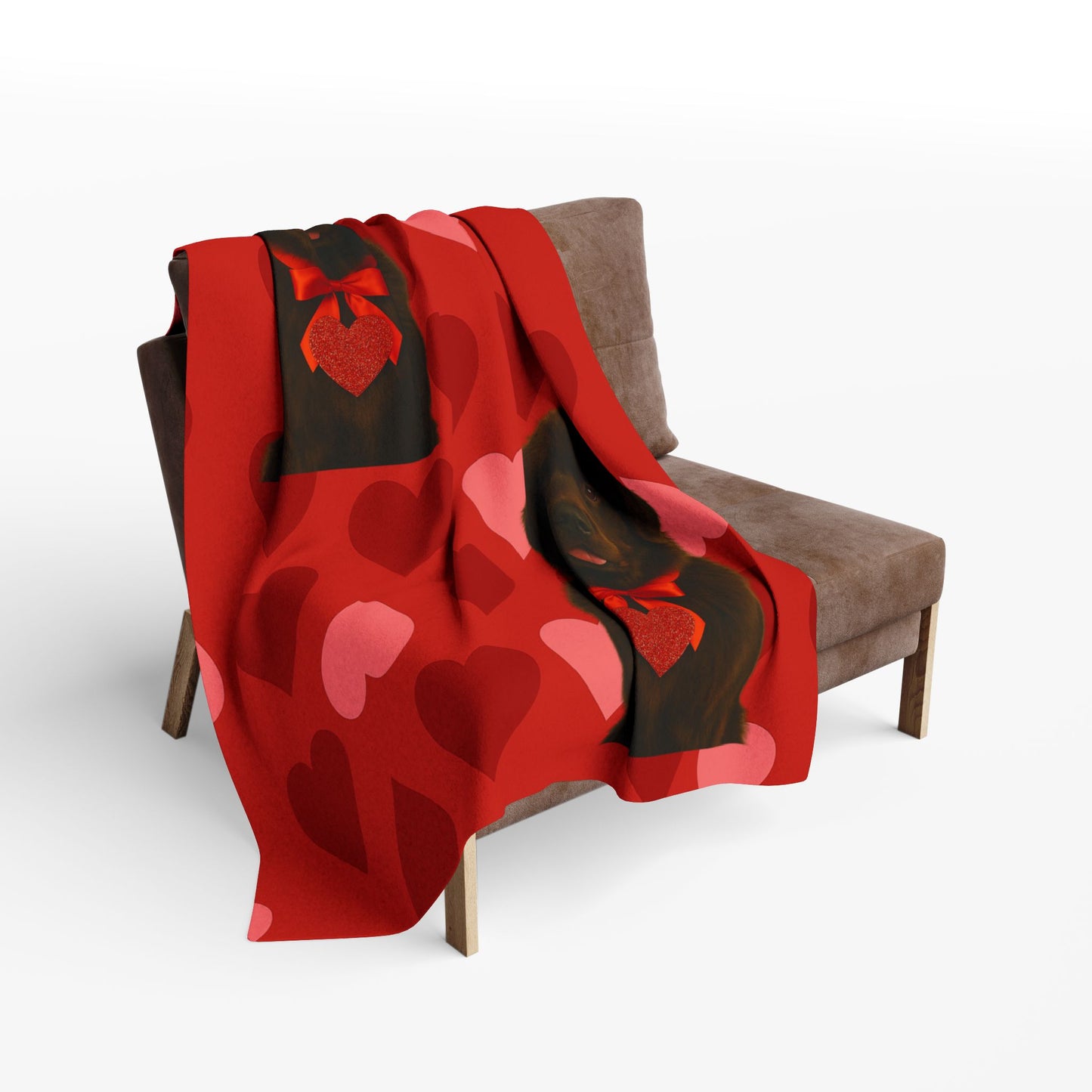 Cupid's Companion Newfie Arctic Fleece Blanket