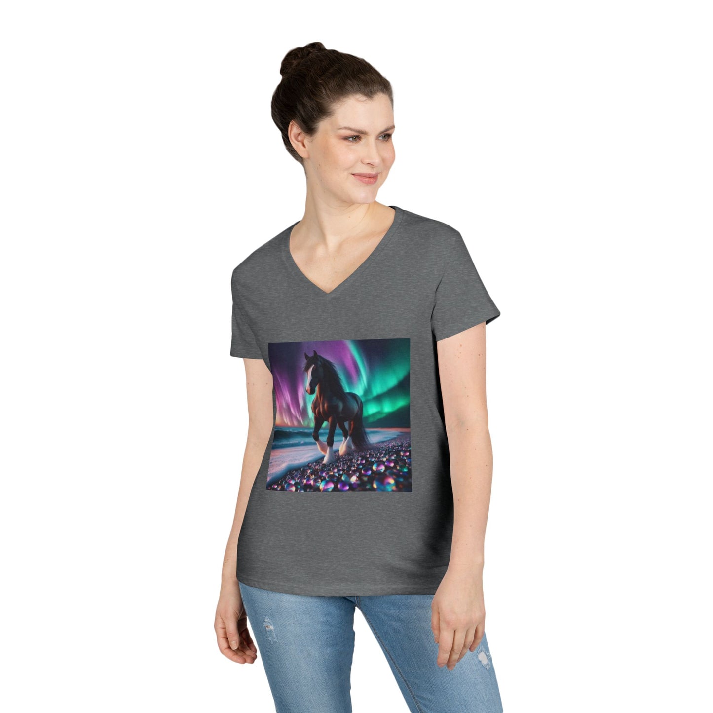 Midnight Magic Women's V-Neck T-Shirt
