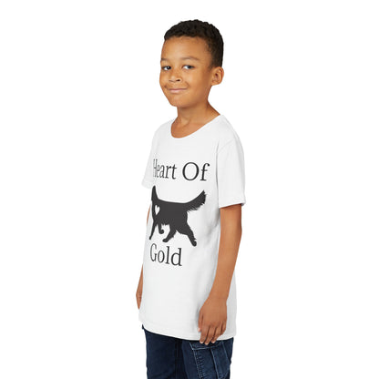 Heart Of Gold Youth Unisex Short Sleeve Crewneck Tee