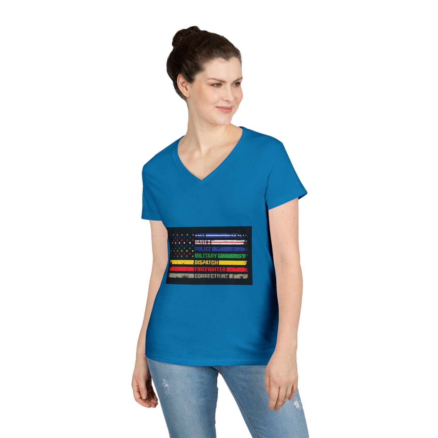 First Responder Women's V-Neck T-Shirt