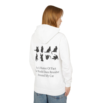 Matter Of Fact Cat Unisex Lightweight Hoodie