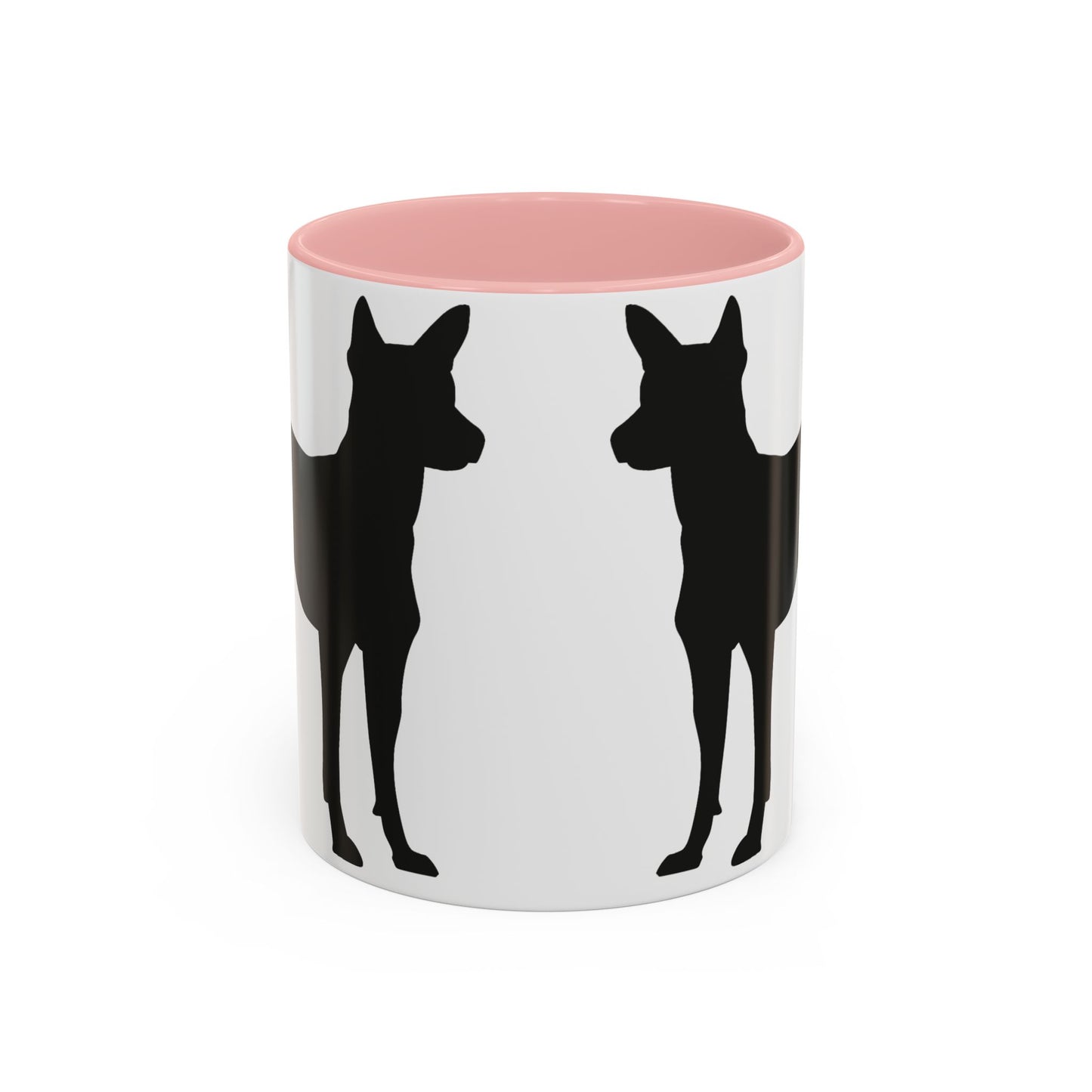 Basenji Silhouette 2-Tone Coffee Mug