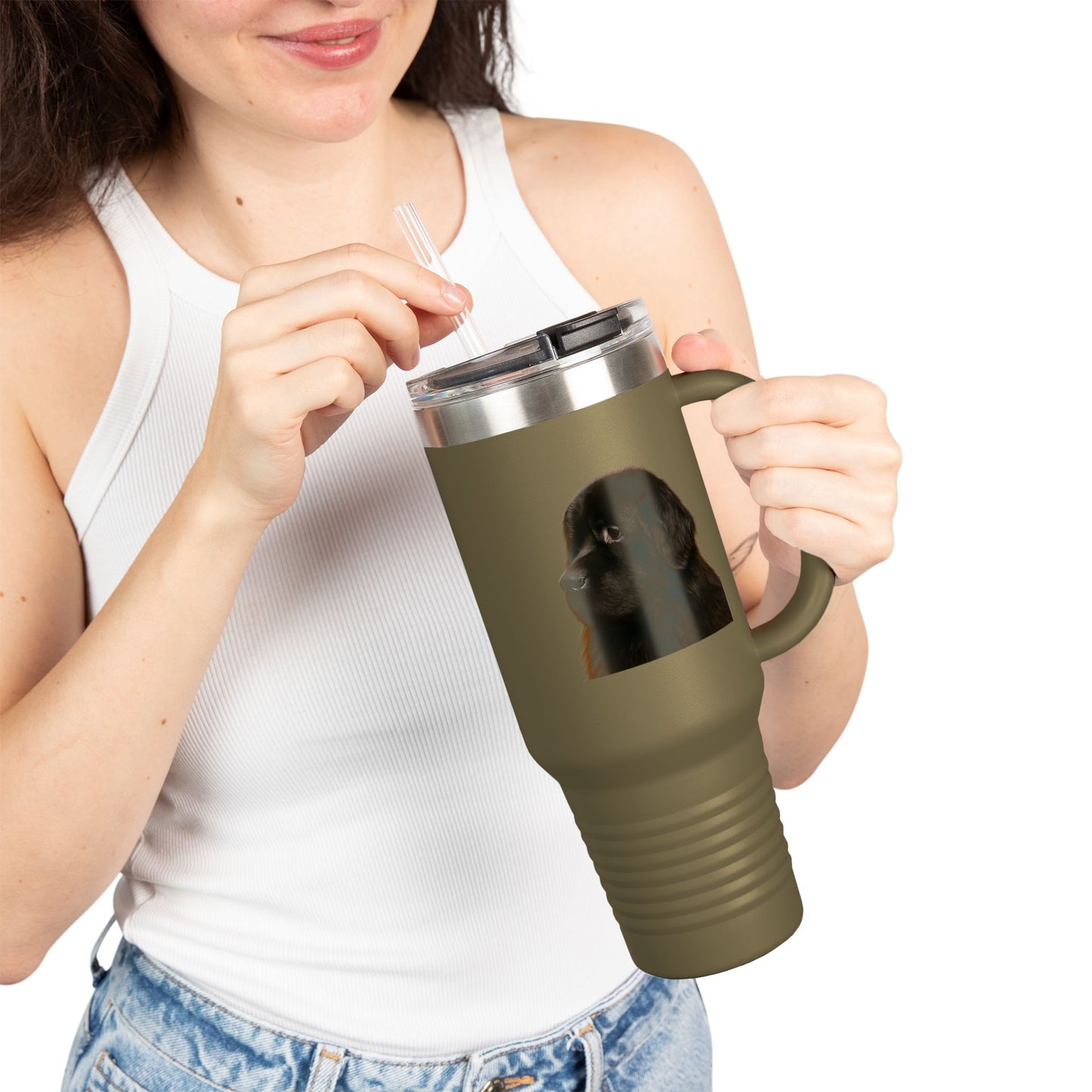 Newfie Head Insulated Travel Mug