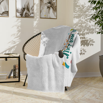 Fur-Fetti Dog Velveteen Microfiber Blanket