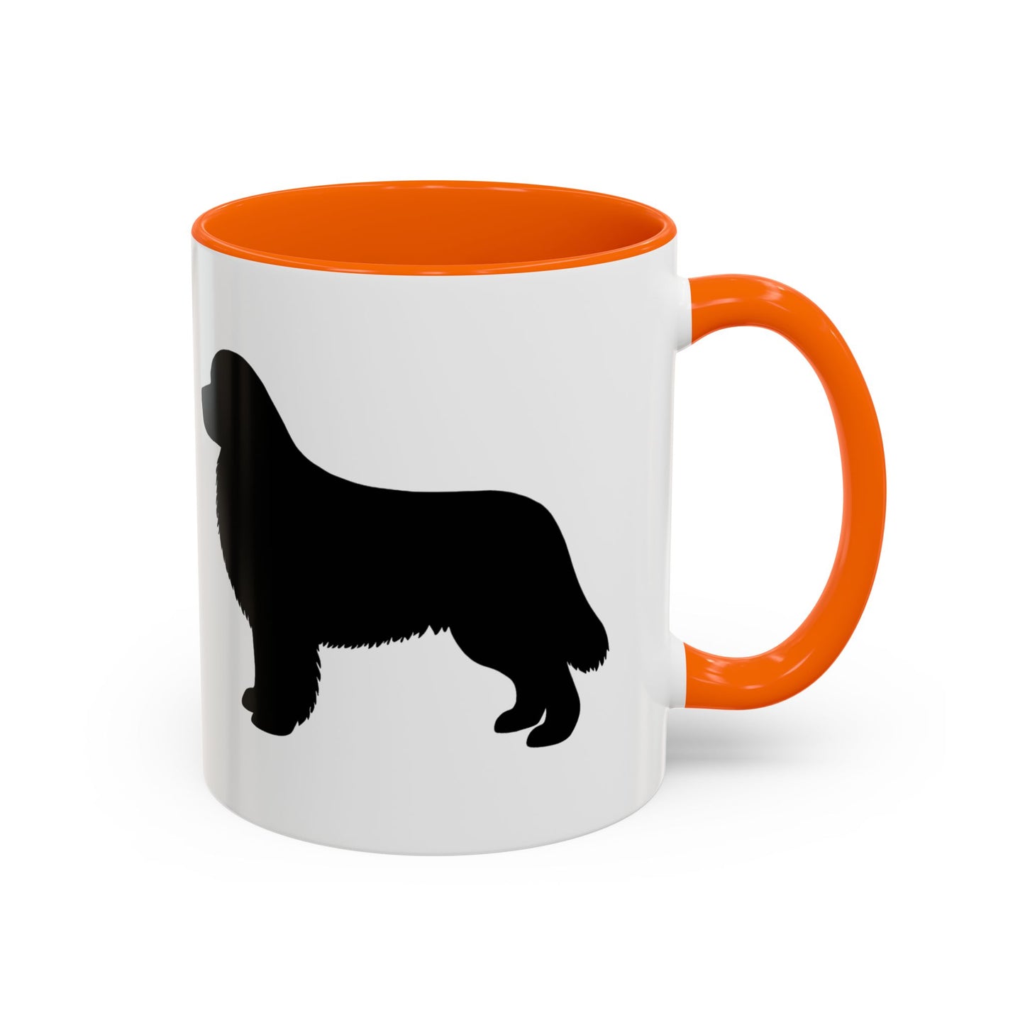 Newfie Silhouette 2-Tone Coffee Mug