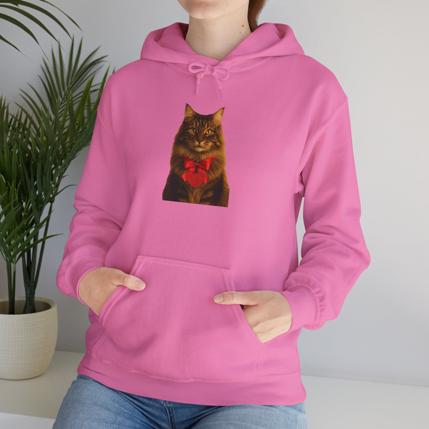 Cupid's Companion Cat Unisex Hoodie