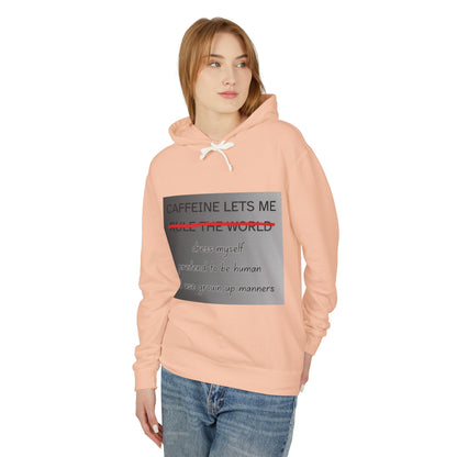 Caffiene Lets Me Unisex Lightweight Hoodie