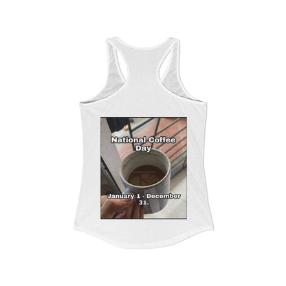 National Coffee Day Women's Racerback Tank
