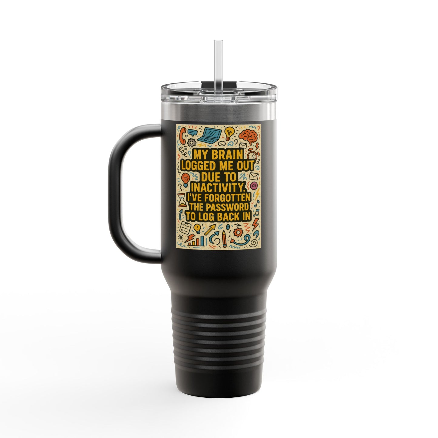Logged Out Insulated Travel Mug