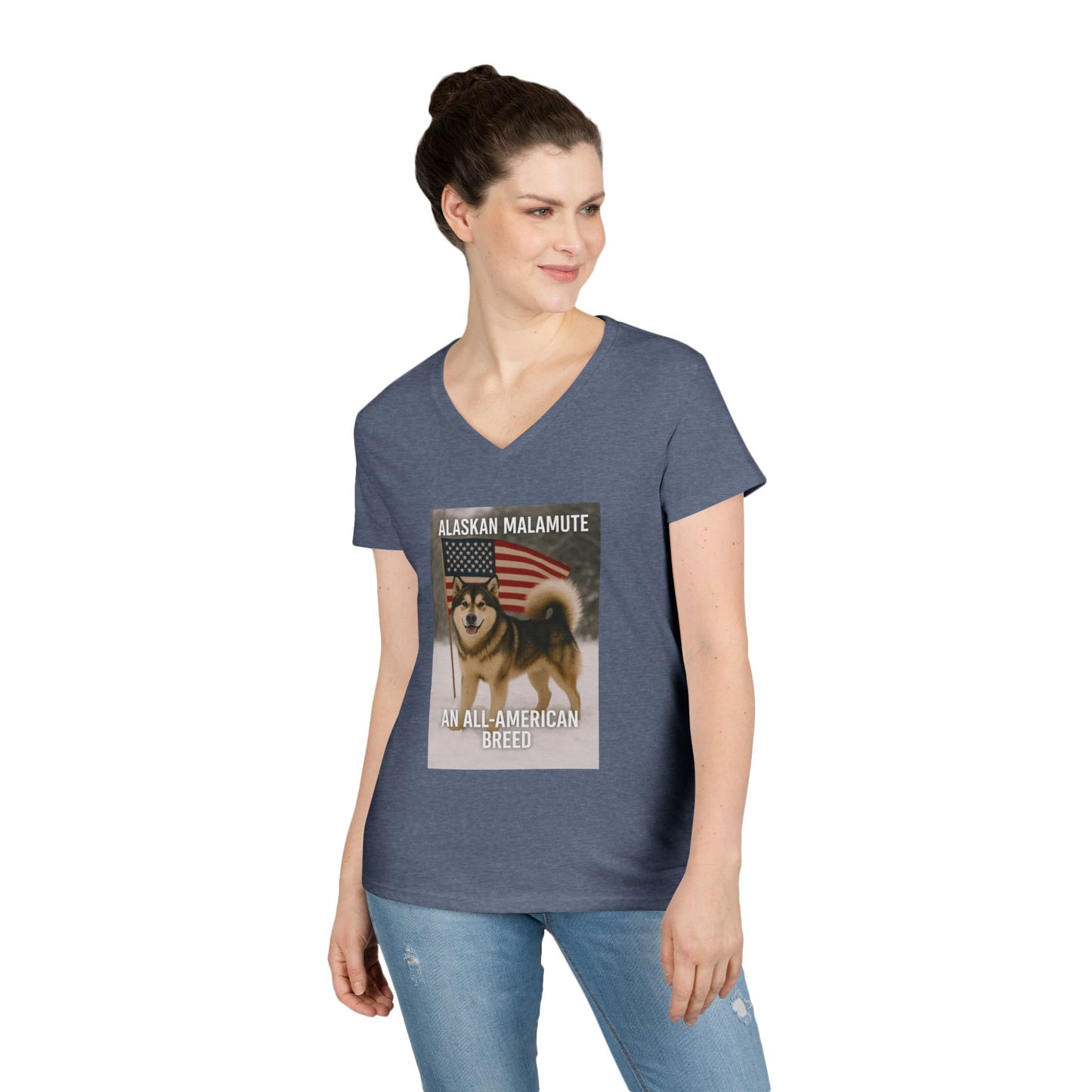 All-American Breed Women's V-Neck T-Shirt