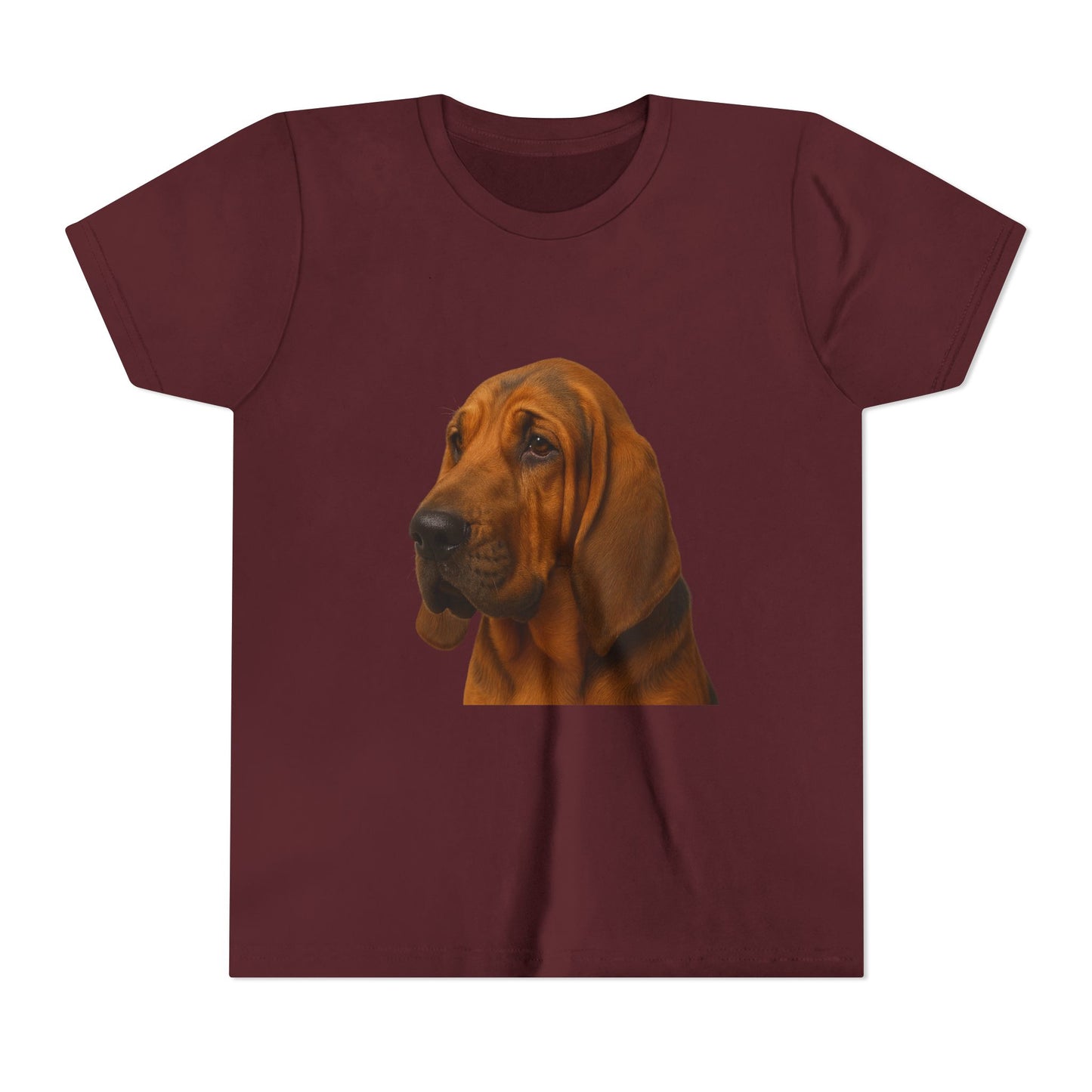 Bloodhound Head Youth Unisex Short Sleeve Crewneck Tee