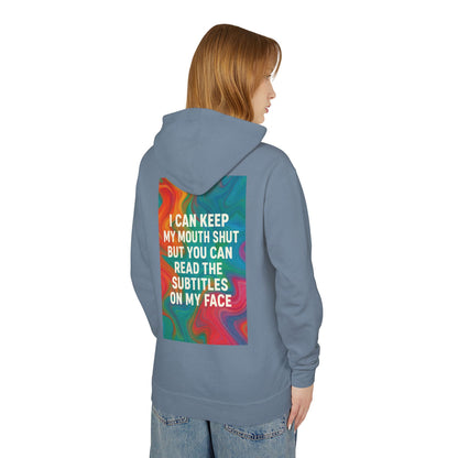 Subtitles Unisex Lightweight Hoodie