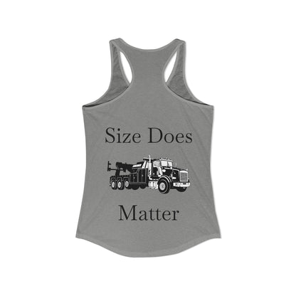 Size Does Matter Women's Racerback Tank