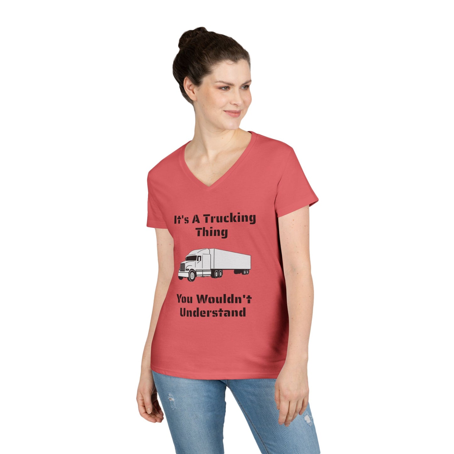 Trucking Thing Women's V-Neck T-Shirt