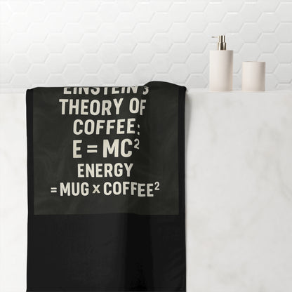 Einstein's Theory Of Coffee Mink-Cotton  Beach Towel