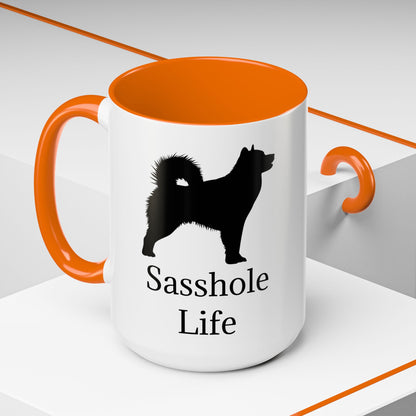 Sasshole Life 2-Tone Coffee Mug